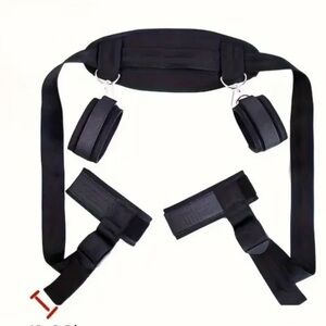 Black Adjustable Restraint Straps NWT